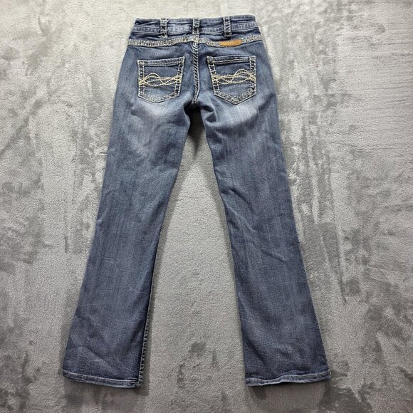 Cowgirl Tuff Co Jeans Womens 24x31 Blue Timeless Bootcut Contrast Stitch Denim - Picture 2 of 11